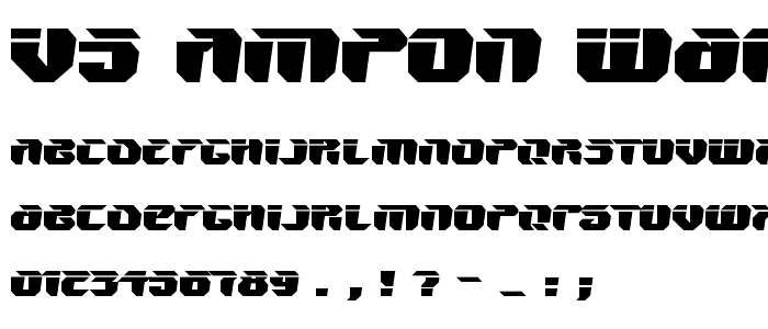 V5 Ampon Warped font